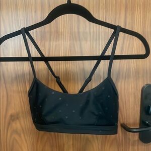 ALO Yoga Black Strappy Bra